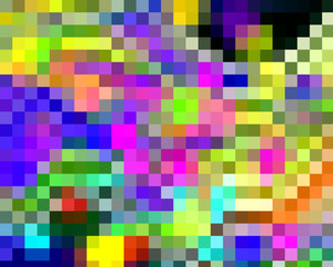 Vivid abstract background with squares
