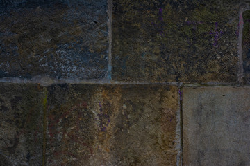 Background of old stone blocks of different colors