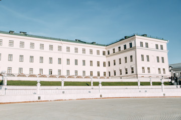 Naklejka premium Historical architecture of the Kazan Kremlin . Attractions and iconic tourist spots.