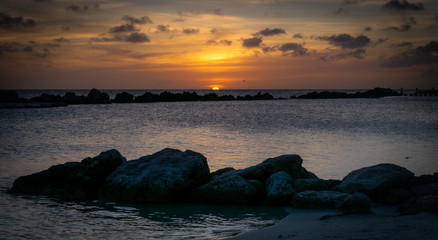 Obraz premium sunset over sea