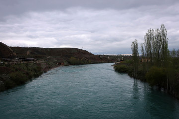Scenic view of Sulak River in Dagestan, Russia