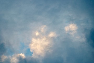 blue sky with clouds