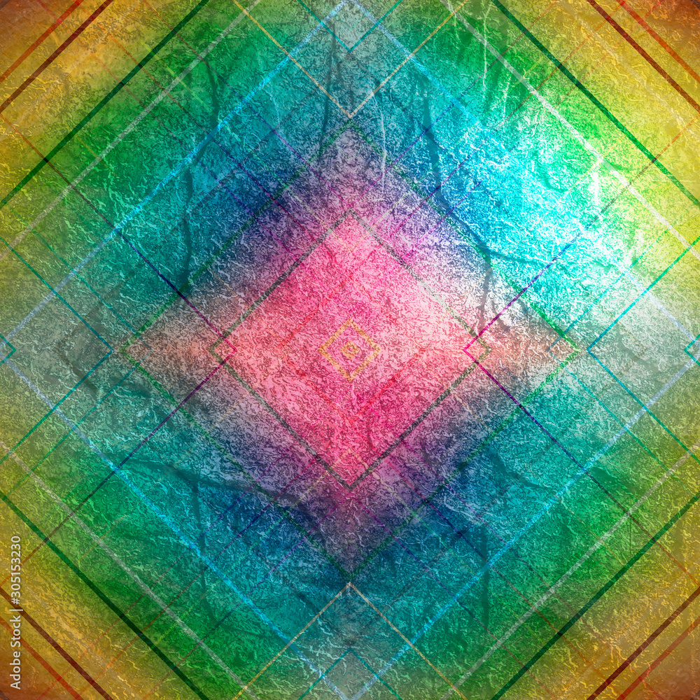 Wall mural abstract background with stripes. various diagonal lines. rhombus geometry shape