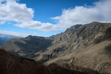 Wild Caucasus mountains landscape near Arakani village, Dagestan, Russia