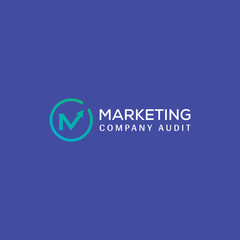 M Letter Marketing Logo Template Design For Company Or Business