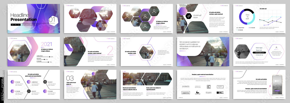 Canvas Prints purple presentation templates elements on a white background. vector infographics. use in presentati