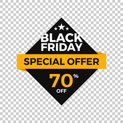 Black Friday Sale Design Banner Collection. Special Offer, Best Sale, Best Offer Design Element for Promotion Ads