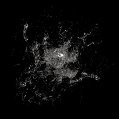 Splash fluid. 3d illustration, 3d rendering.