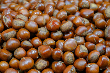 Chestnuts that are together several grains