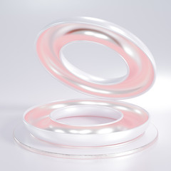 Elegant minimal background. 3d illustration, 3d rendering.