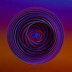 Geometric background. 3d illustration, 3d rendering.