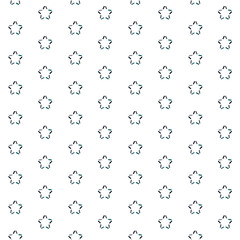 Seamless pattern simple style star sign geometry add sign line shape in three colors, in blue green, navy, dark blue, gray, decorated wallpaper background for website, wrapping paper, scrapbook, card,