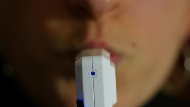 Close up of a breathalyzer