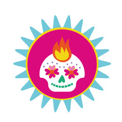 skull head mask painted icon