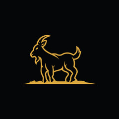 goat logo vector icon template