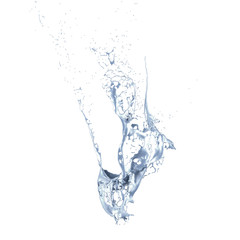 Obraz na płótnie Canvas Splash fluid. 3d illustration, 3d rendering.