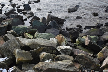 rocks on beach