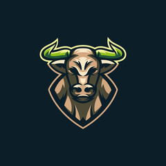 bull e sport logo for your team gaming vector template