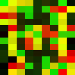 Yellow red orange colorful mosaic background