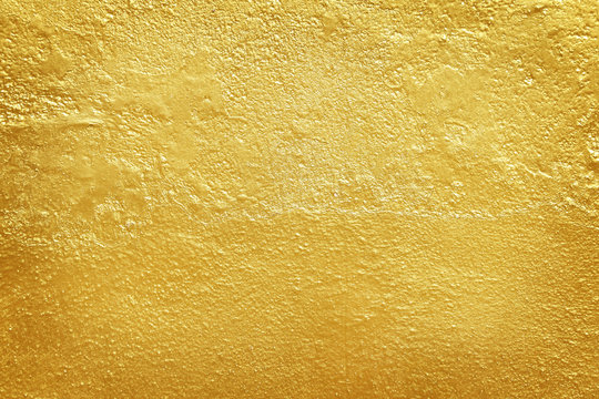 Abstract golden concrete wall textures and surface for background