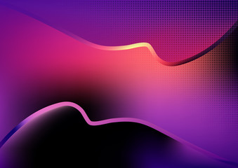 Creative Curve Background vector image design