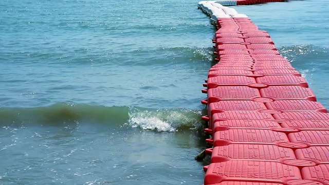 Buoy barrier is a zone for tourists to swim in the designated area. And prohibiting ships from approaching2