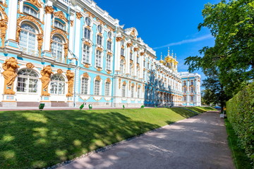 Obraz premium Catherine palace in Tsarskoe Selo (Pushkin), St. Petersburg, Russia