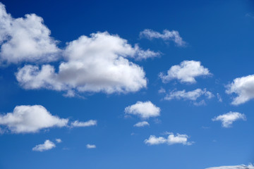 Nature Cleary blue Sky and White Clouds Texture Background