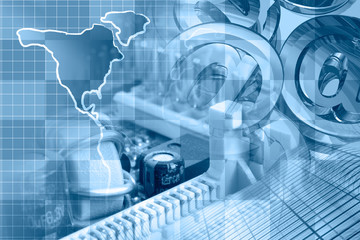 Electronic device, mail signs and map