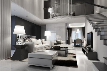 Modern House Interior - 3d visualization