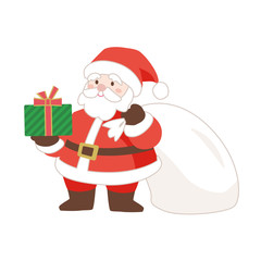 プレゼントを持ったサンタクロース