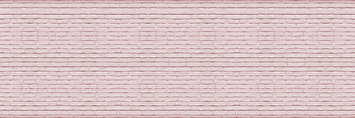 High resolution pink brick banner. Textured background