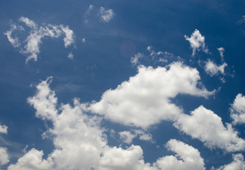 Blue sky and white clouds