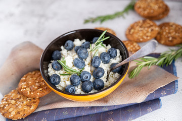 blueberries in a plate for Breakfast