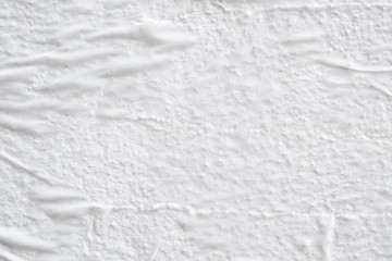 Blank white crumpled creased torn paper poster texture surface background