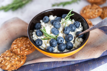 blueberries in a plate for Breakfast