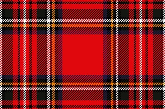 Checkered pattern in Scottish style. Tartan. A classic Christmas geometric pattern. Woolen red fabric.