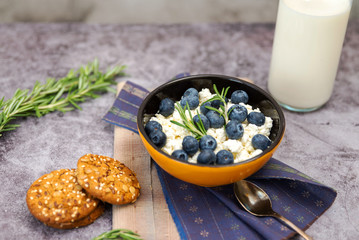 blueberries in a plate for Breakfast