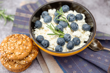 blueberries in a plate for Breakfast