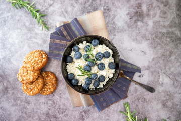 blueberries in a plate for Breakfast