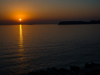 Sunset at sea