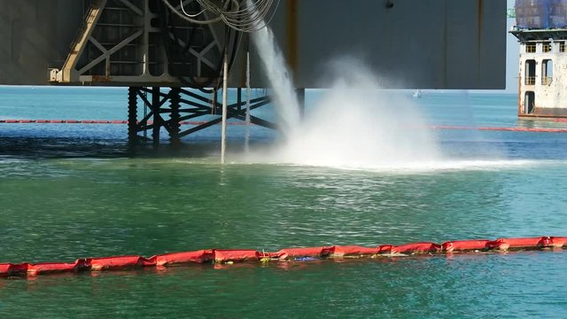 Performing integrate acceptance test (IAT) to test power management system of the jack up rig at the shipyard by using the paddle BHA to generate torque while pumping. 