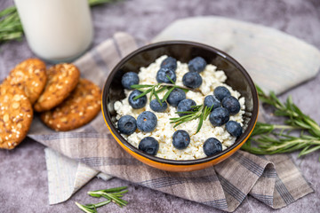 blueberries in a plate for Breakfast