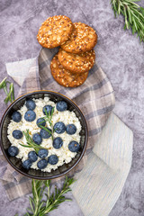 blueberries in a plate for Breakfast