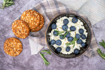 blueberries in a plate for Breakfast