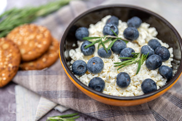 blueberries in a plate for Breakfast