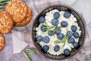 blueberries in a plate for Breakfast