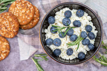 blueberries in a plate for Breakfast