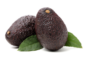 Avocado on a white background
