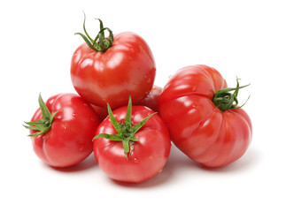 Fresh tomato isolated on white background